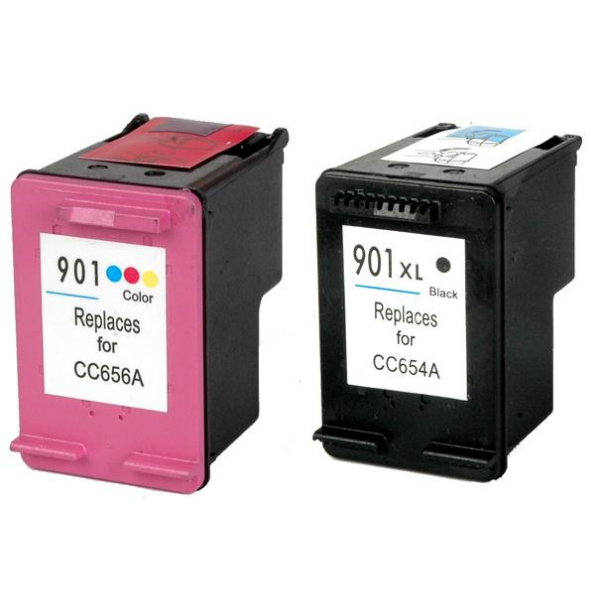 Pack Cartuchos Hp 901XL Negro + Color Compatible