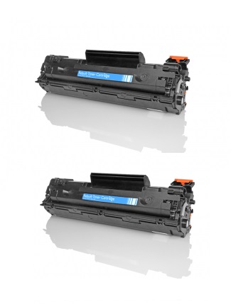 Pack 2 Toner Hp CB435A / 35A Negro Compatible