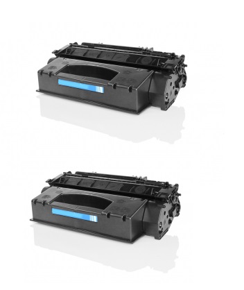 Pack 2 Toner Hp Q7553X / Hp 53X Negro Compatible