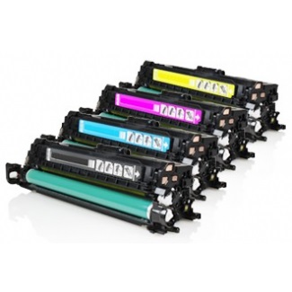 Pack 4 Toner Hp CE250X CE251A CE252A CE253A Compatible