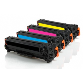 Pack 4 Toner Hp CE410X CE411A CE412A CE413A Compatible