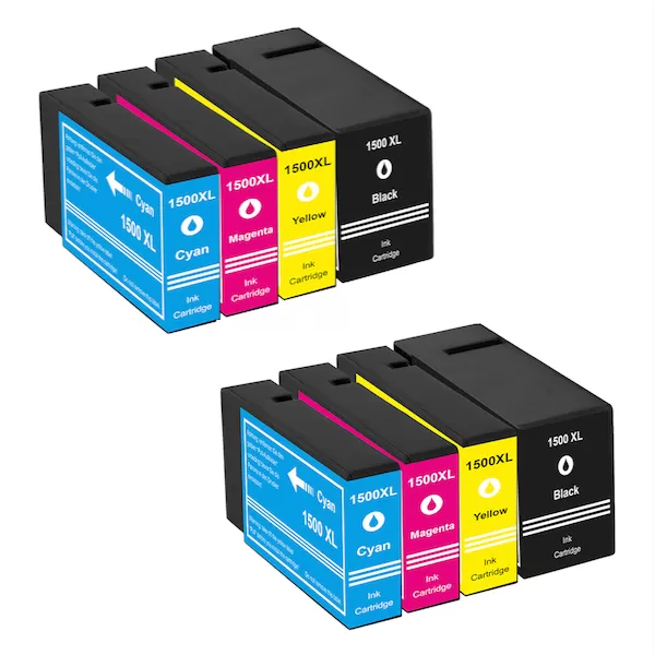 Pack 8 Cartuchos Tinta Canon PGI1500XL Compatibles