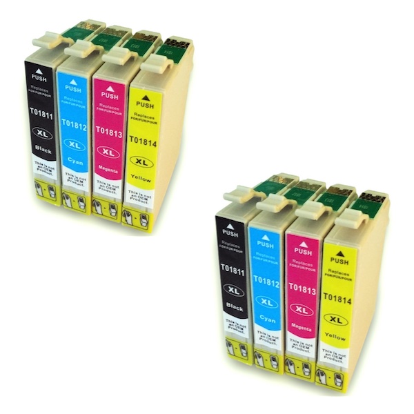 Pack 8 Cartuchos Epson 18XL Compatible