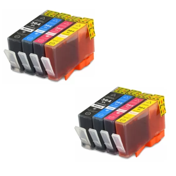 Pack 8 Cartuchos Hp 364XL Tinta Compatible