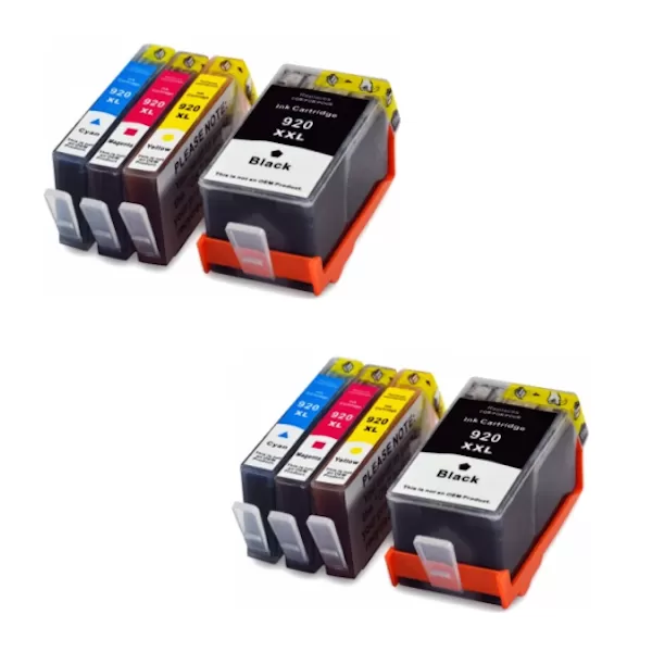 Pack 8 Cartuchos Hp 920XL Tinta Compatible