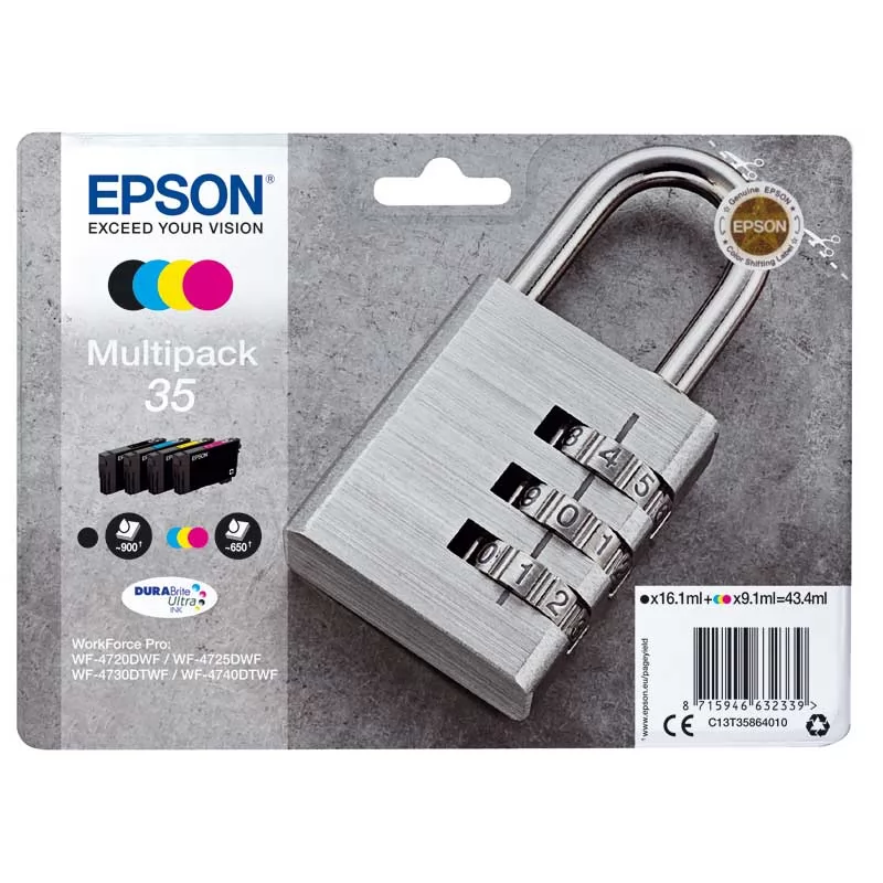 Pack Cartuchos Tinta Epson T3586 Original