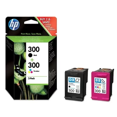 Pack Cartuchos Hp 300 Negro + Color Original