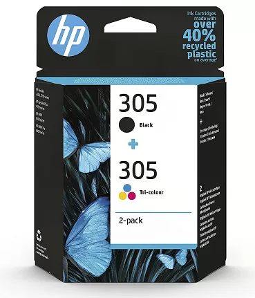 Pack Cartuchos Hp 305 Negro + Tricolor Original