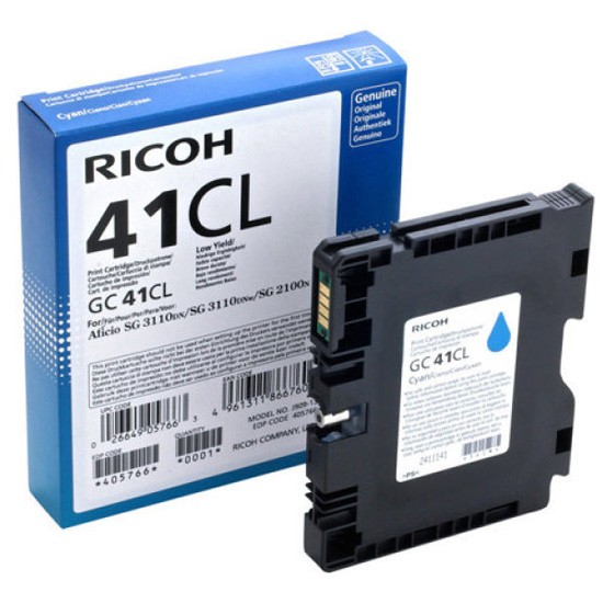 Cartucho Tinta Ricoh GC-41CL / 405766 Cian Original