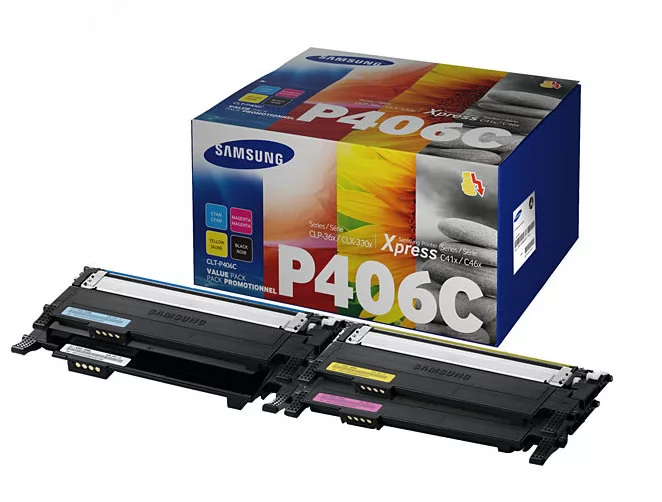 Pack 4 Toner Samsung CLT-P406S Color Original