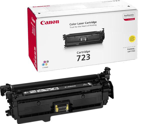 Cartucho Toner Canon 723Y Amarillo Original