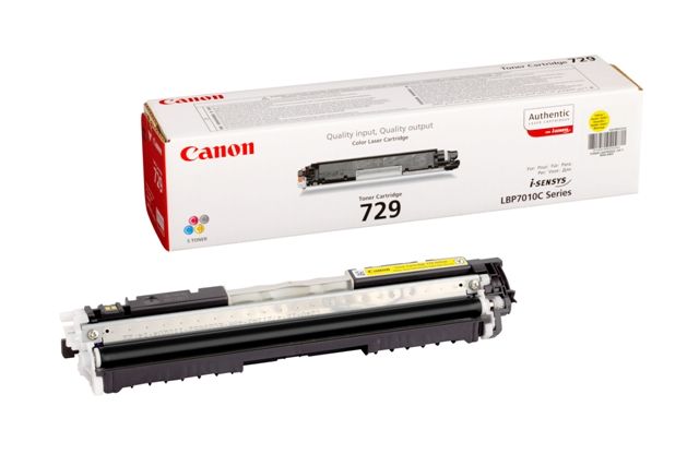 Cartucho Toner Canon 729Y Amarillo Original