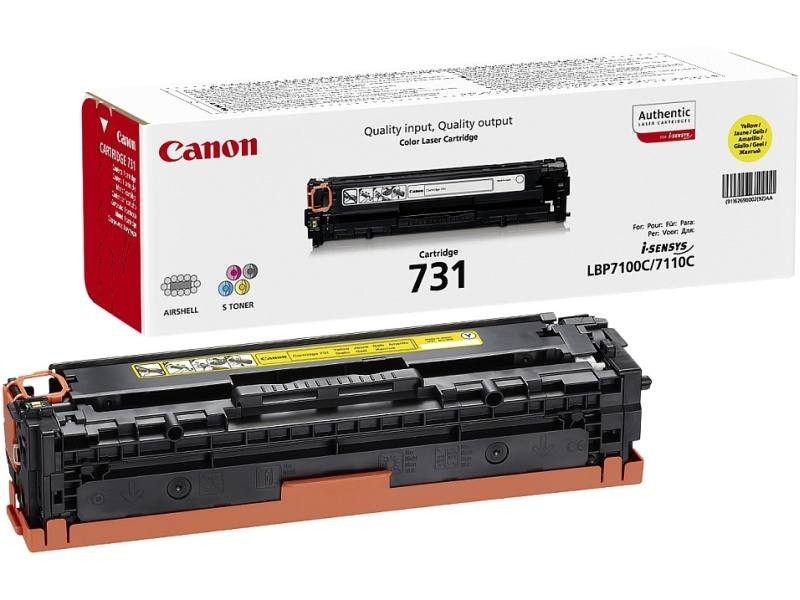 Cartucho Toner Canon 731Y Amarillo Original