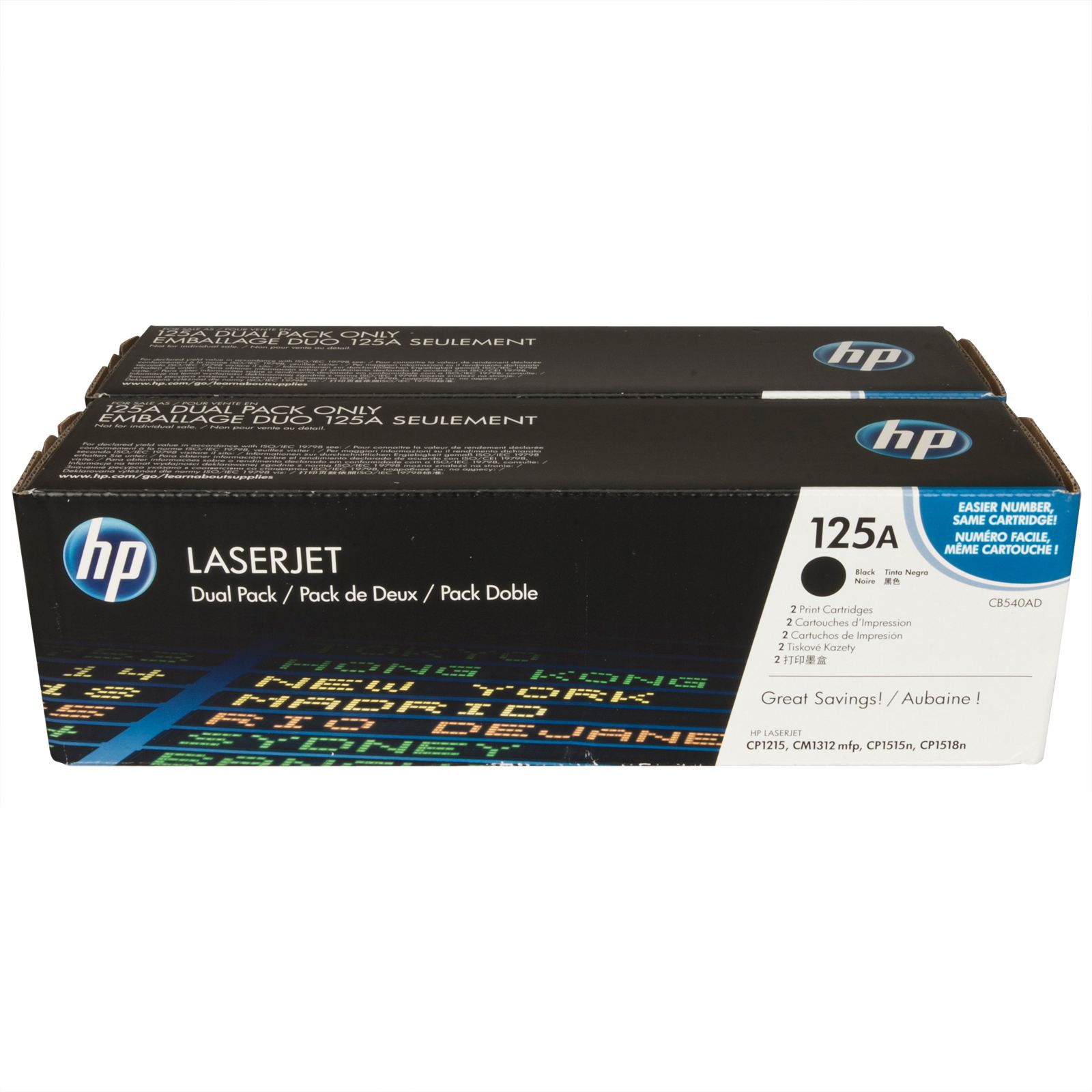 Pack 2 Toner Hp CB540AD Original