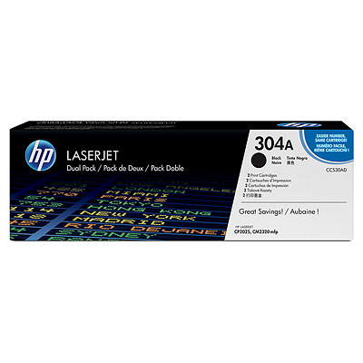 Pack 2 Toners Hp CC530AD Original