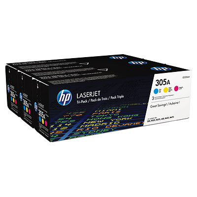 Pack 3 Toner Hp CF370AM / 305A Original